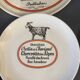 CHEESE SERVICE 12 PLATES AND PORCELAIN TRAY AUTEUIL CREATION JACQUES LOBJOY