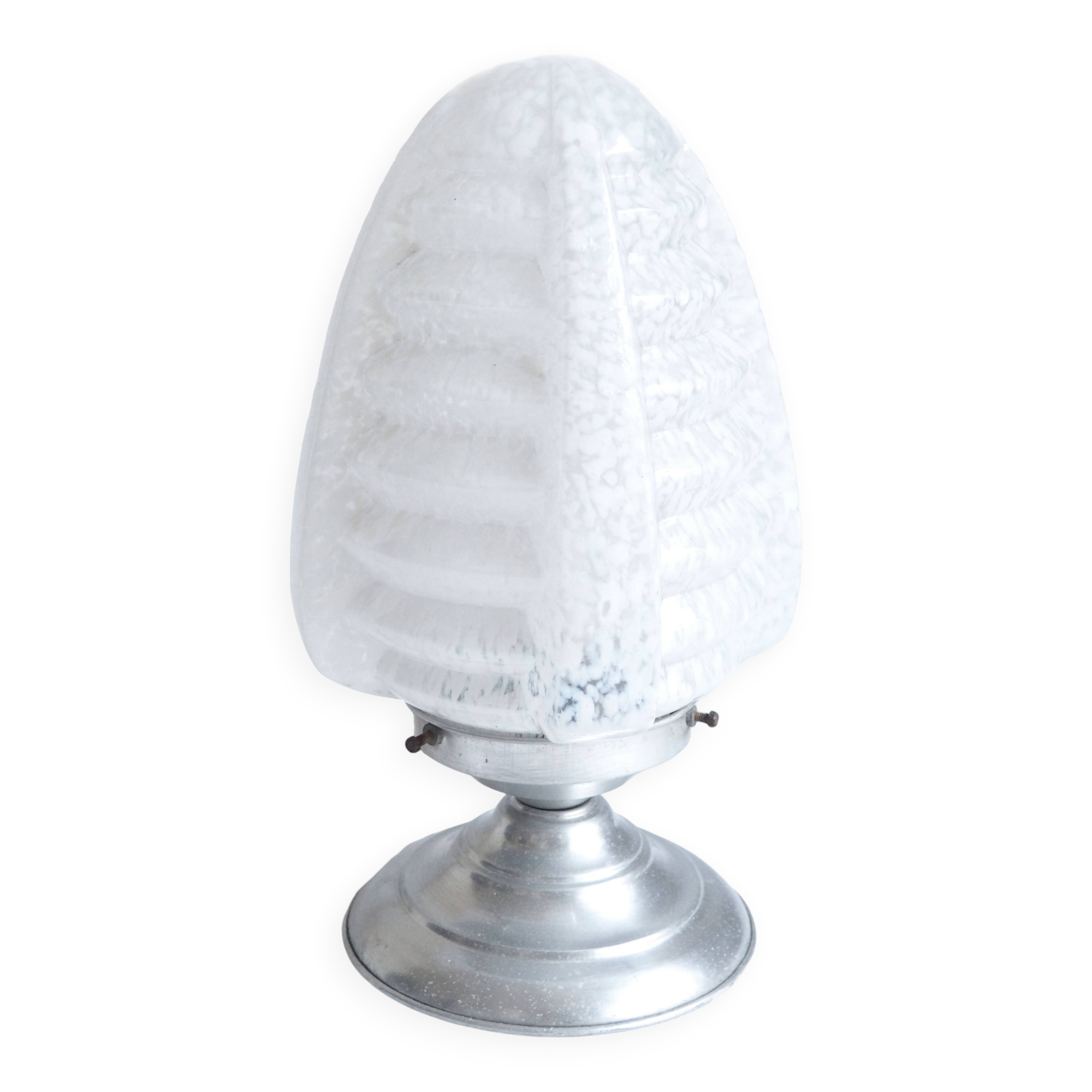 Clichy art deco glass lamp