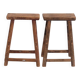 Tabourets orientaux anciens (vers 1900). Ensemble de 2 pièces
