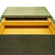 Cassettiera architettonica postmoderna in natural wood and wood tinto all'anilina, anni '80