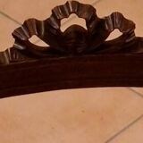 Antique Louis-Philippe chair in solid wood, 19th century, with restored seat.