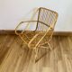 Fauteuil cubique en rotin