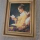 The e-reader reproduction on canvas