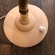Vintage 60s beige and flexible gold desk lamp 45 cm