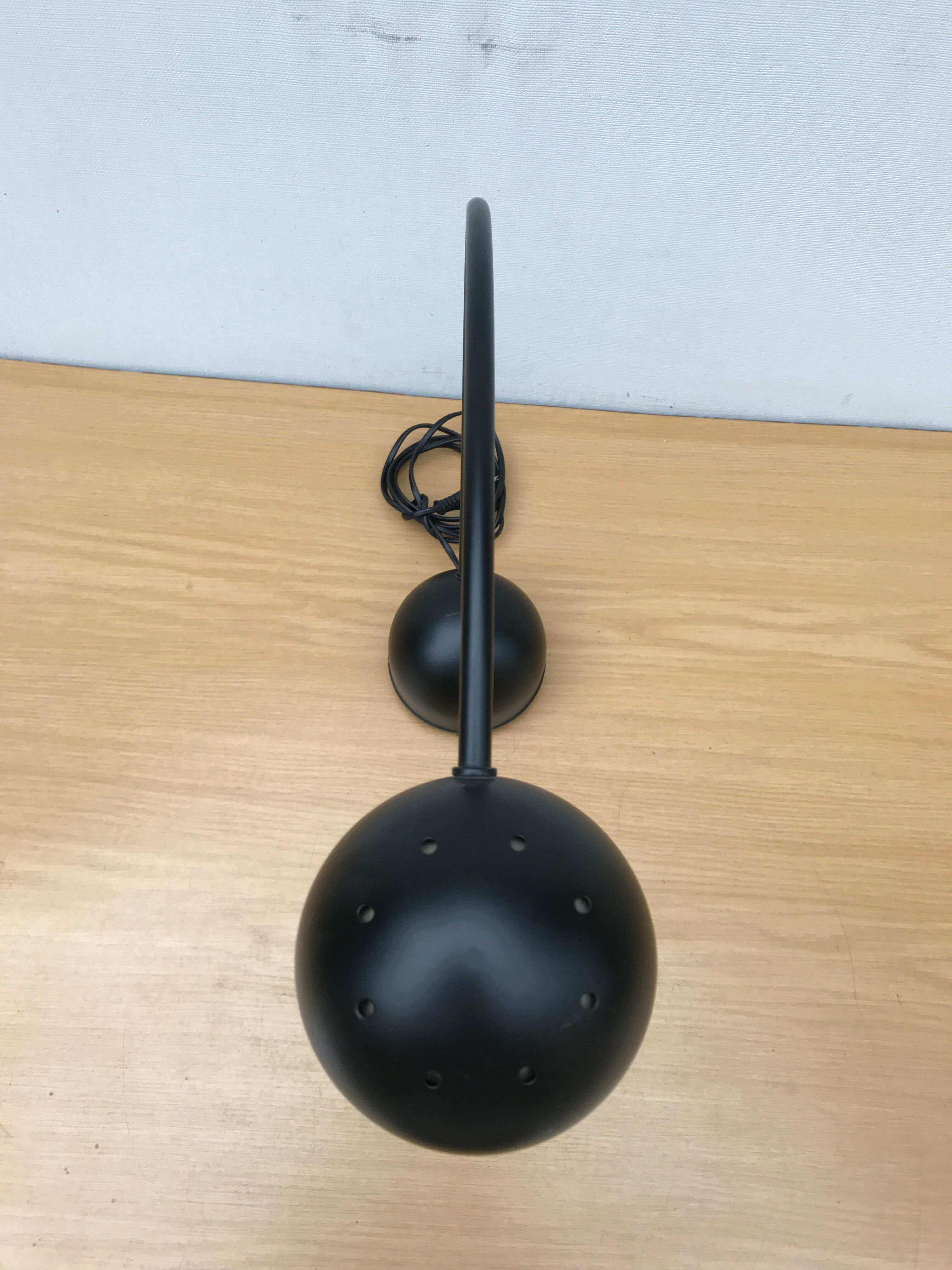 Brama desk lamp model Canegrate lacquered black metal
