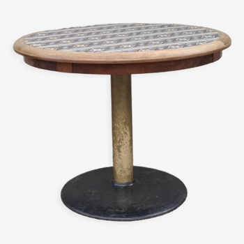 Bistro foot table and cement tile