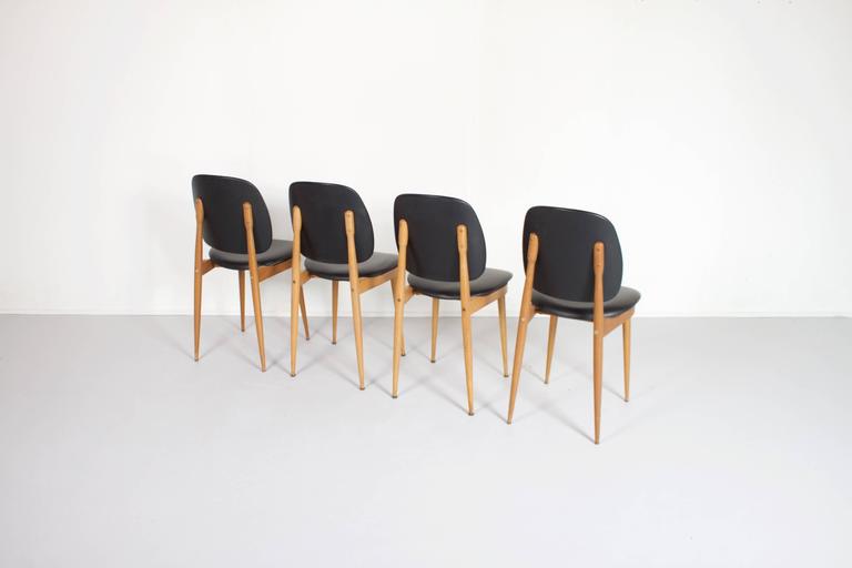 Ensemble de 4 chaises Baumann des années 70