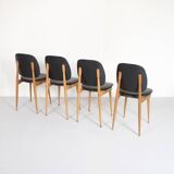 Set of 4 chairs Baumann of the 1970s