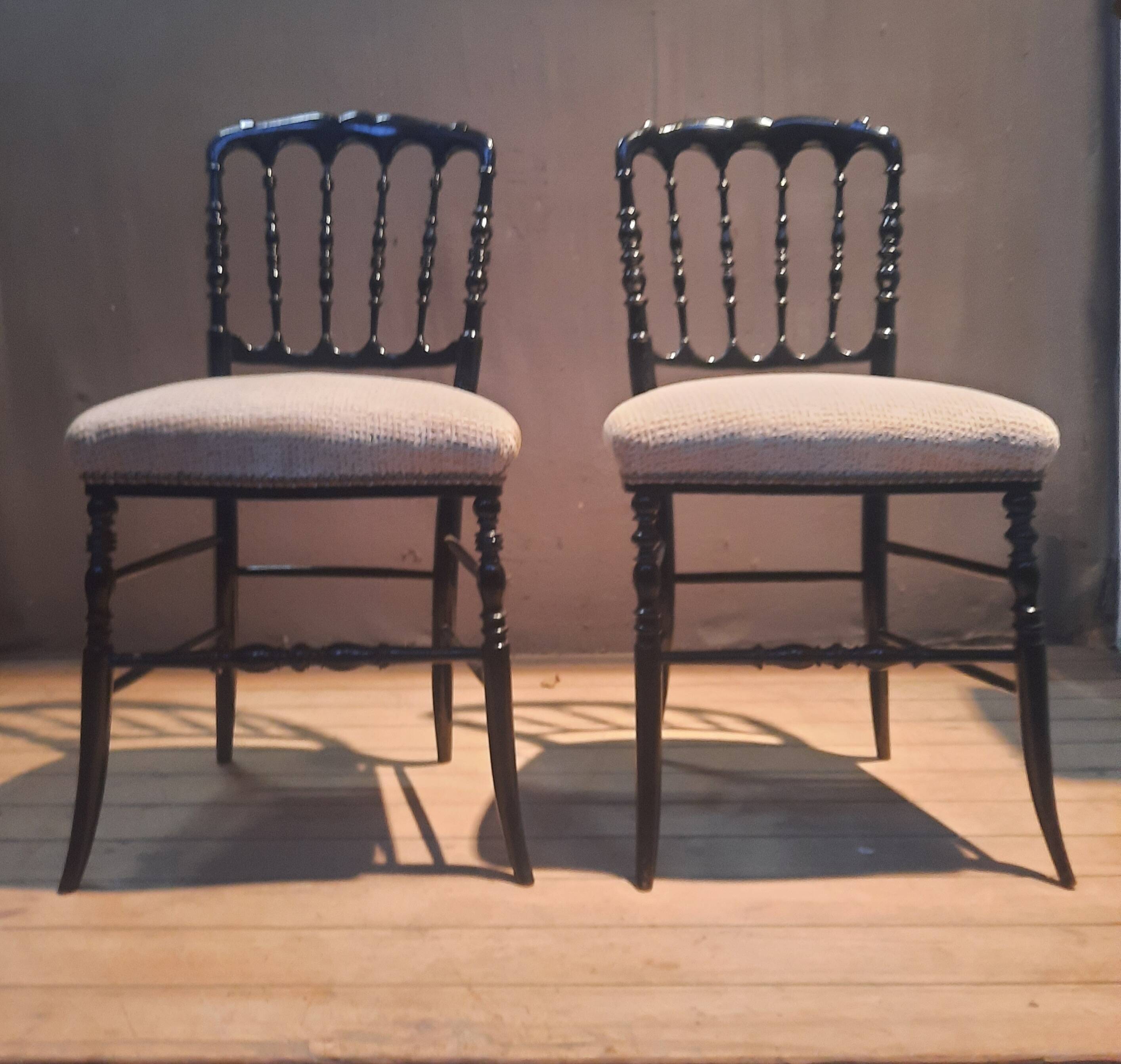Pair of Napoleon III chairs