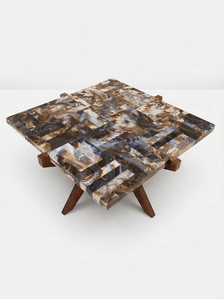 1970s coffee table – Aragonite from Madagascar