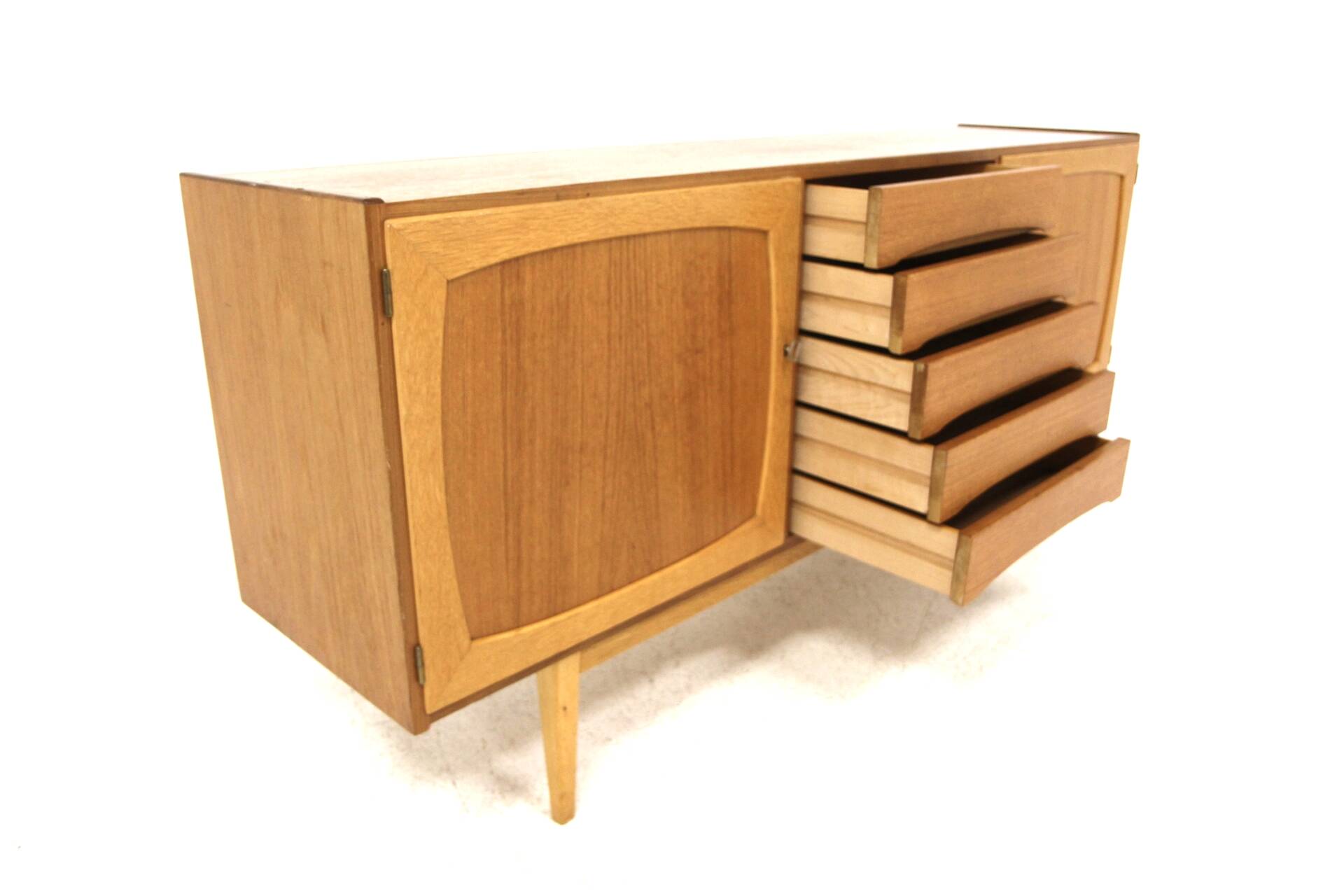 Scandinavian teak and oak enfilade, Sweden, 1960