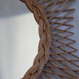 Wicker mirror 52cm