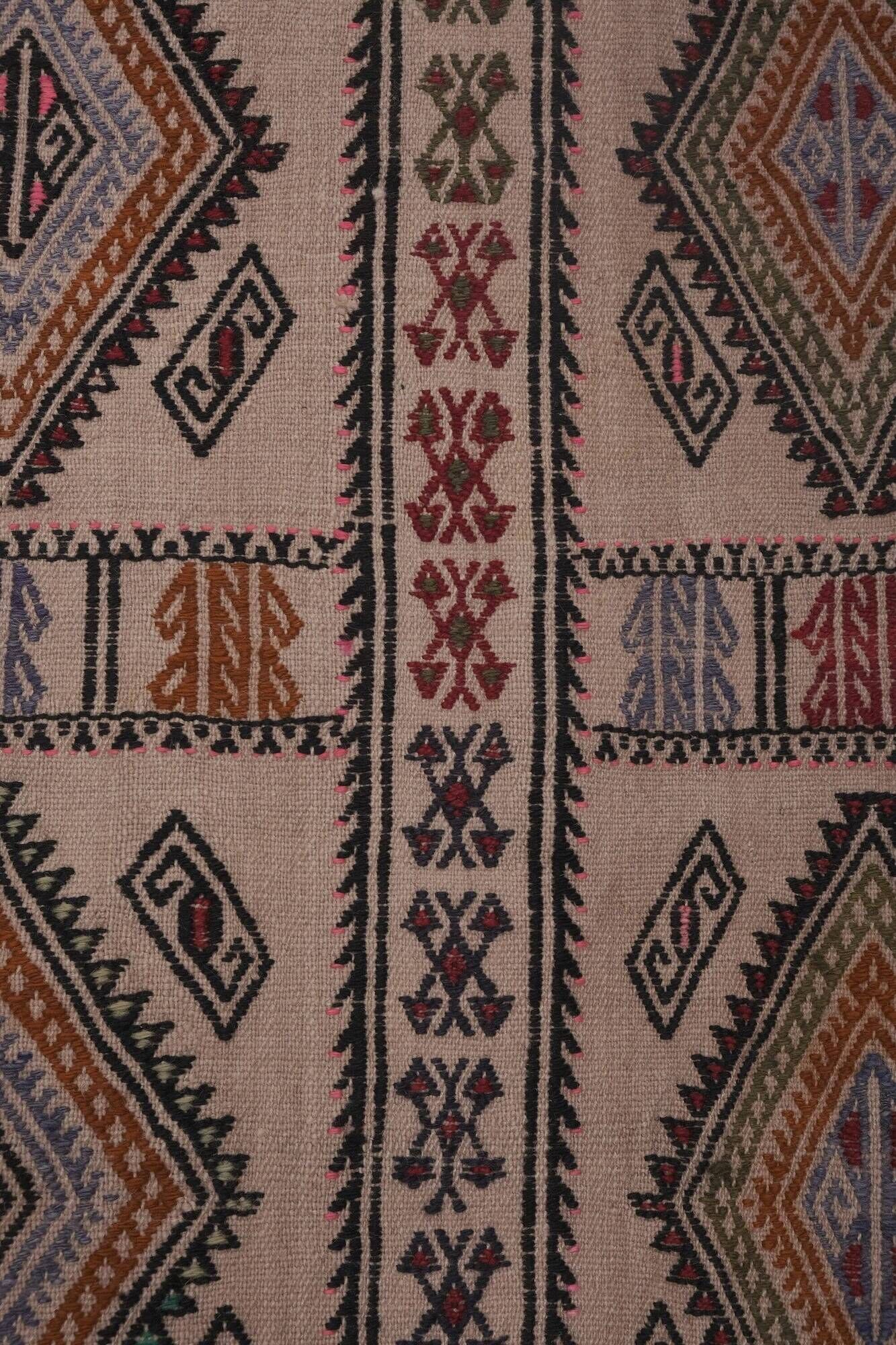 Vintage Turkish kilim handwoven 161x226 cm