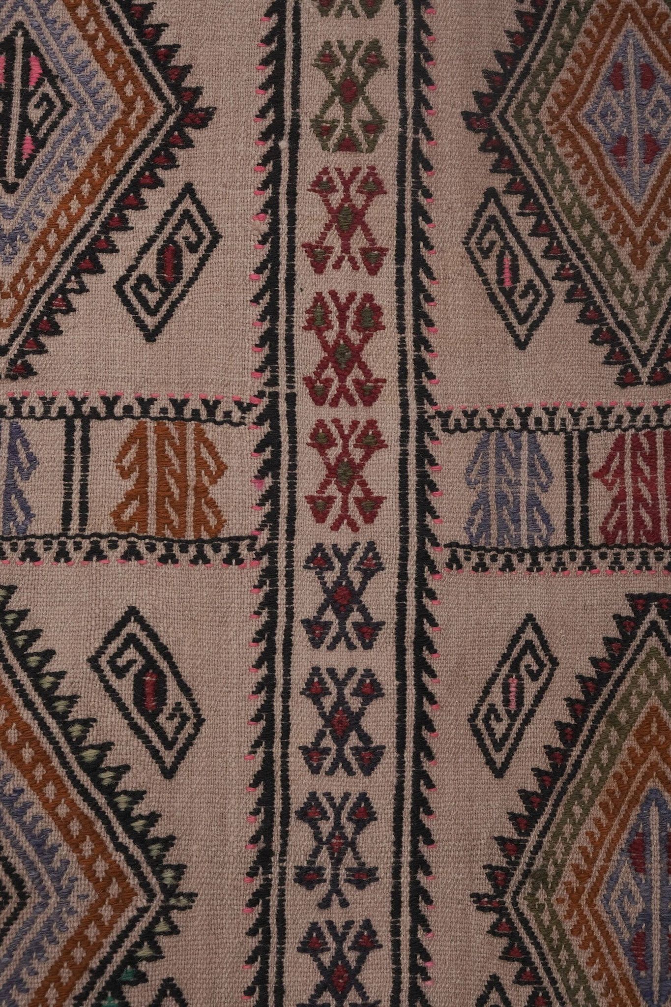 Kilim turc vintage tissé main 161x226 cm