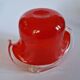 Vintage red Murano glass bowl Italy