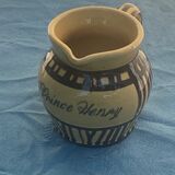 Vintage prince henry enamelled ceramic pitcher