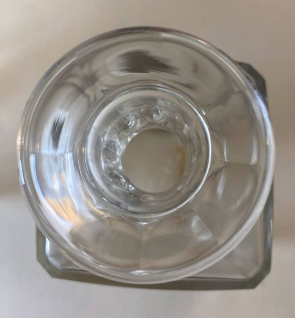 Cave Art déco portative à liqueur acajou & métal 3 flacons cristal Baccarat