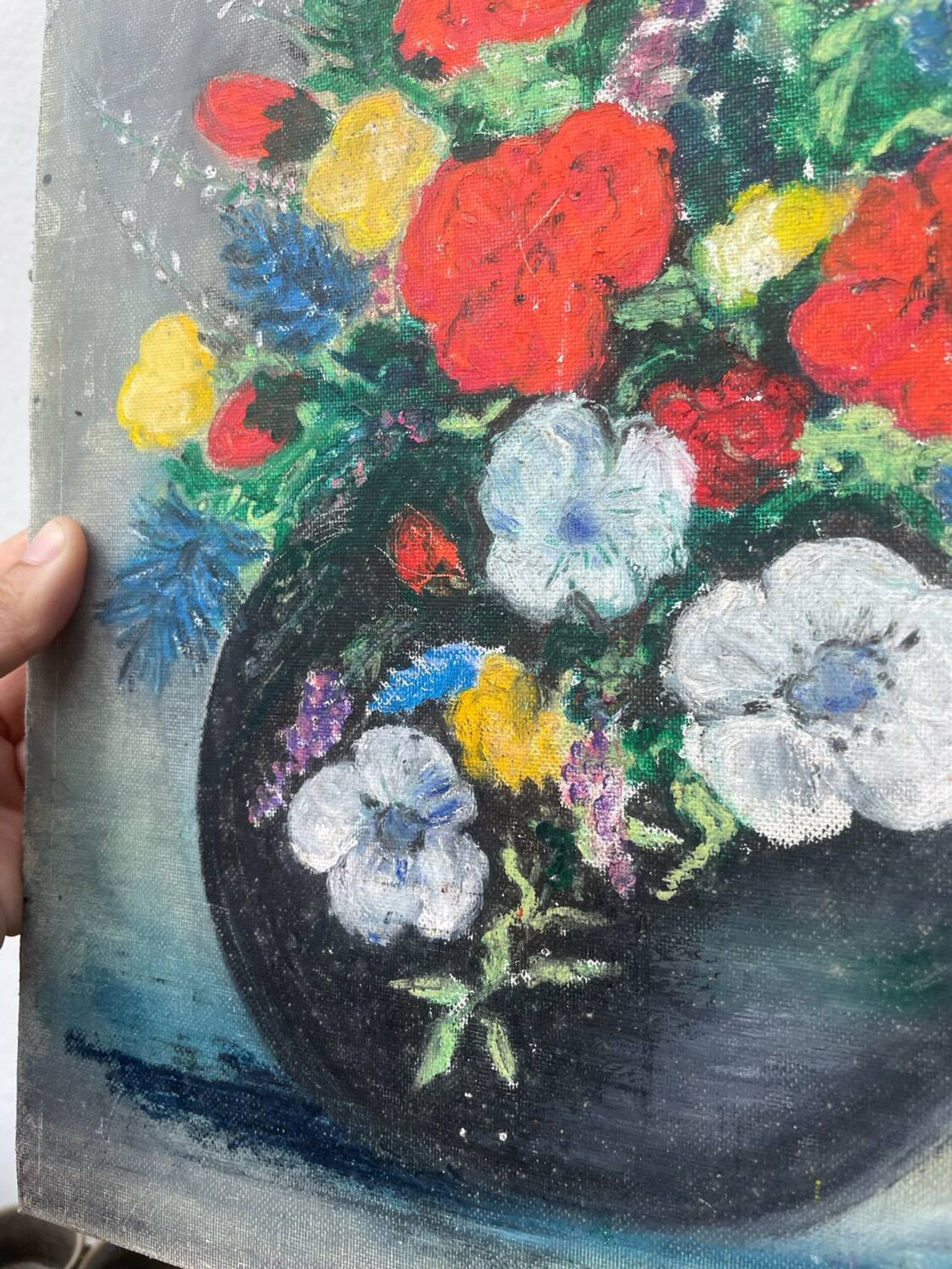Flower bouquet painting
