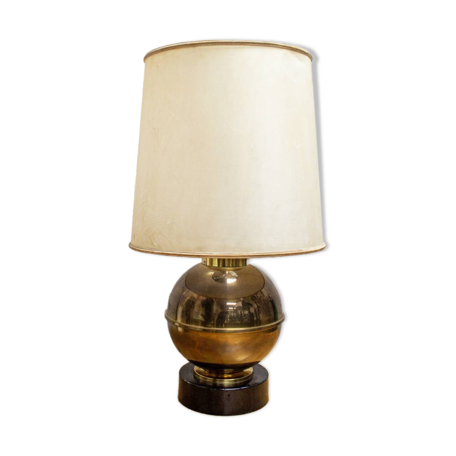Lampada in ottone e smalto Italia Anni '40