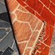 Tapis bérbere orange artisanal 200cmx300cm