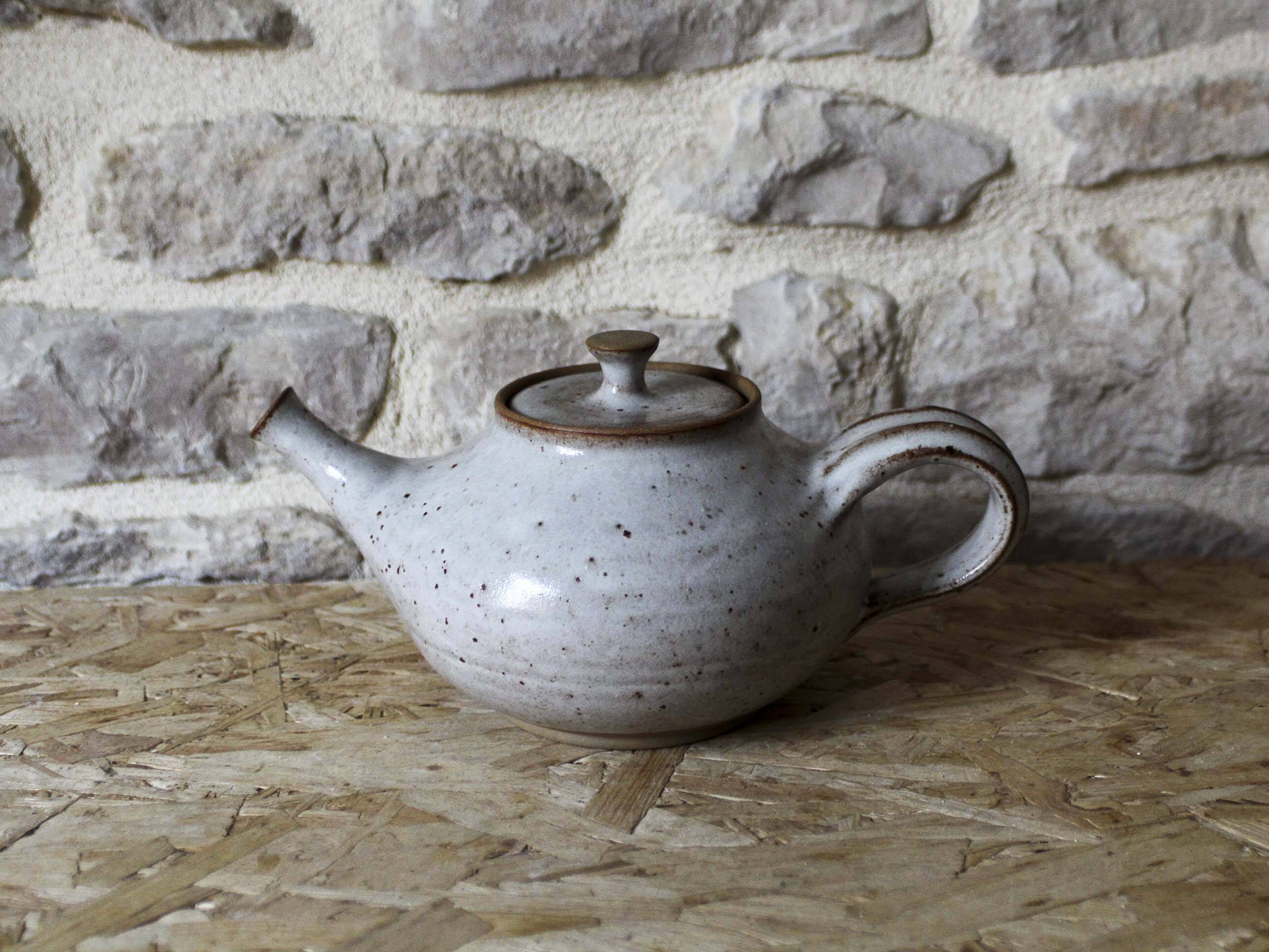 Roger Jacques Puisaye enameled stoneware teapot