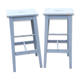 Pair of bistrot bois stools