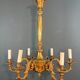 Bronze chandelier in Louis XVI style with 6 arms.