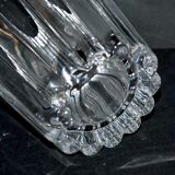 Villeroy & Boch vintage vase in ribbed molded crystal signed