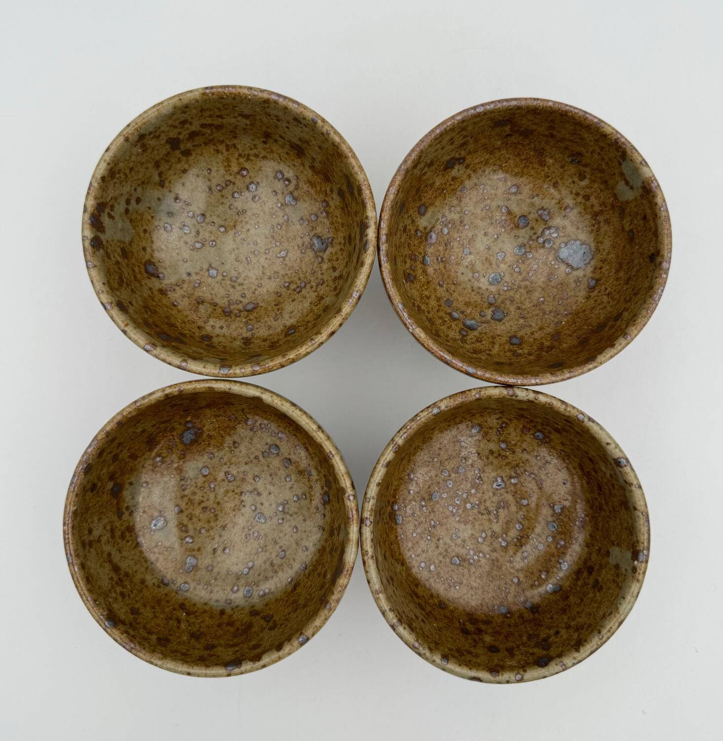 4 tasses vintage gustave tiffoche en grès