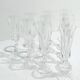 Saint Louis – 10 champagne flutes in crystal, Provence model