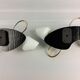 Arlus black and brass opaline sconces 1960