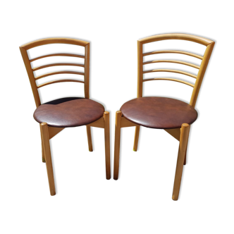 Paire ancienne de chaises EKA Wohnmobef