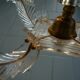 Suspension lamp 4 burners, plexiglass baroque style vintage 50-60s