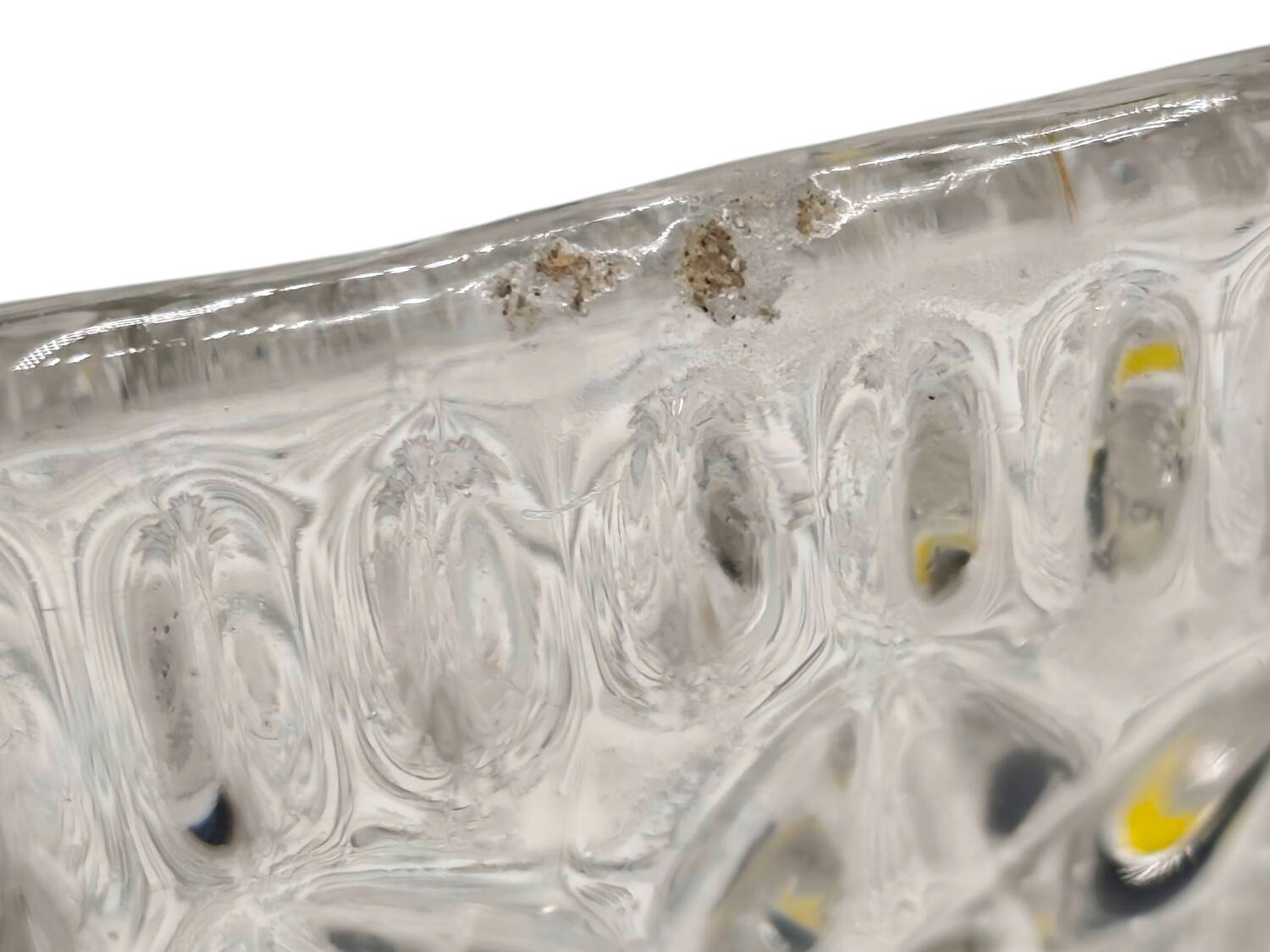 Vintage Molded Glass Vase - Exquisite Floral and Botanical Motifs