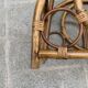 Vintage bamboo and wicker magazine rack