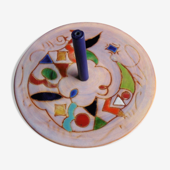 Vallauris ceramic cheese platter by Marie Christine Treinen