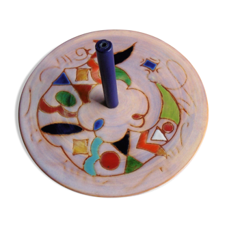 Vallauris ceramic cheese platter by Marie Christine Treinen