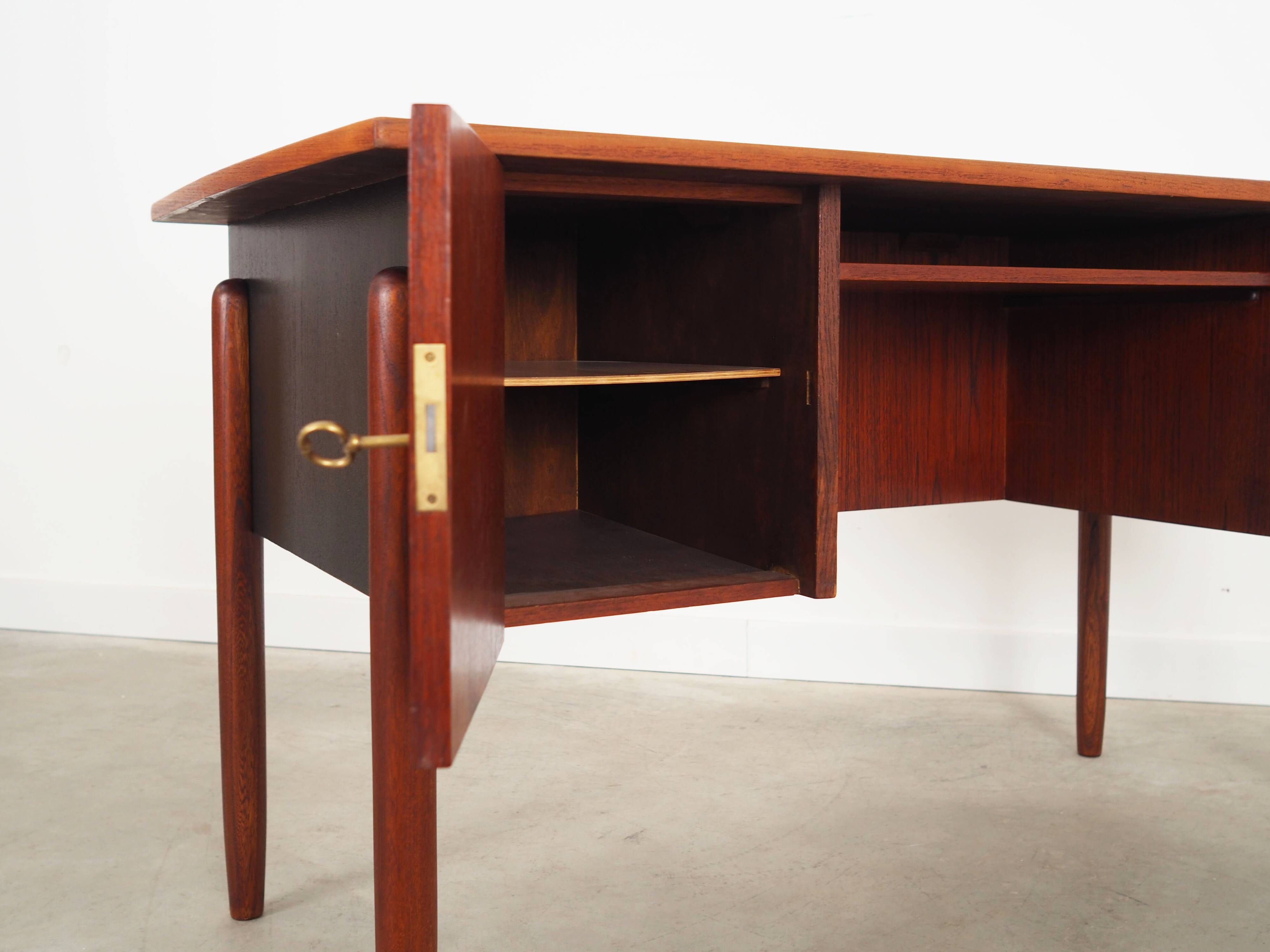 Teak desk, Danish design, 1960s, production: Denmark