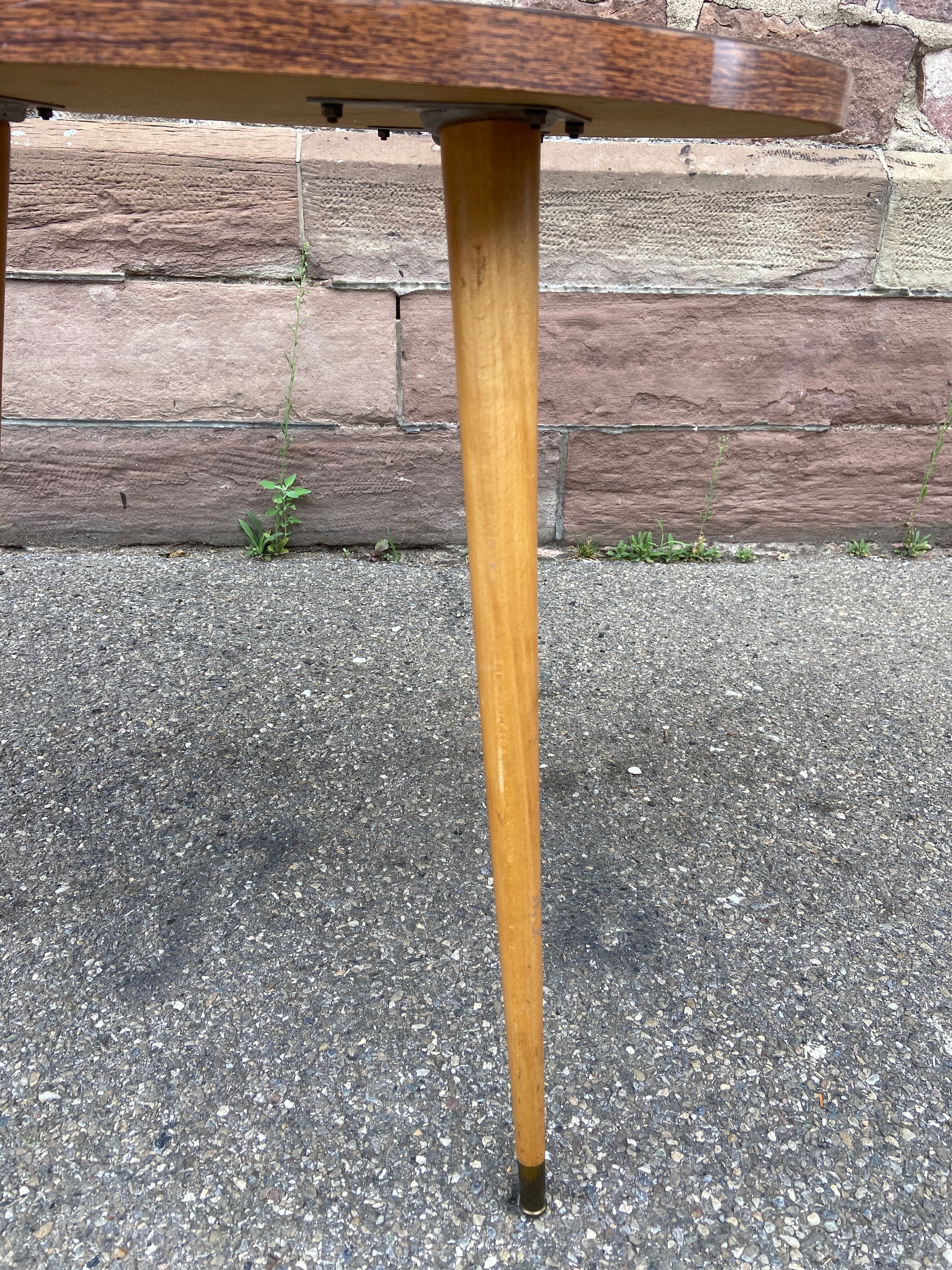 Coffee table cocktail formica french vintage design 1960