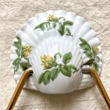 Old napkin holder in shell porcelain