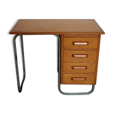 Bureau en bois et métal