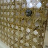 Magazine holder in plexi and cannage