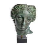 Bust of Aphrodite in plaster or bronze patinated resin
