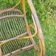 Rocking-chair vintage rotin