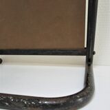 Vintage patinated metal shoe mirror