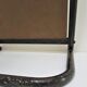 Vintage patinated metal shoe mirror