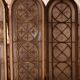 Set of 4 decorative carved glass windows from the 1900s