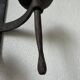 Wrought iron candle holders 1900 brutalist sconces