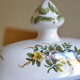Tureen or vegetable dish in earthenware by Lallier in Moustiers