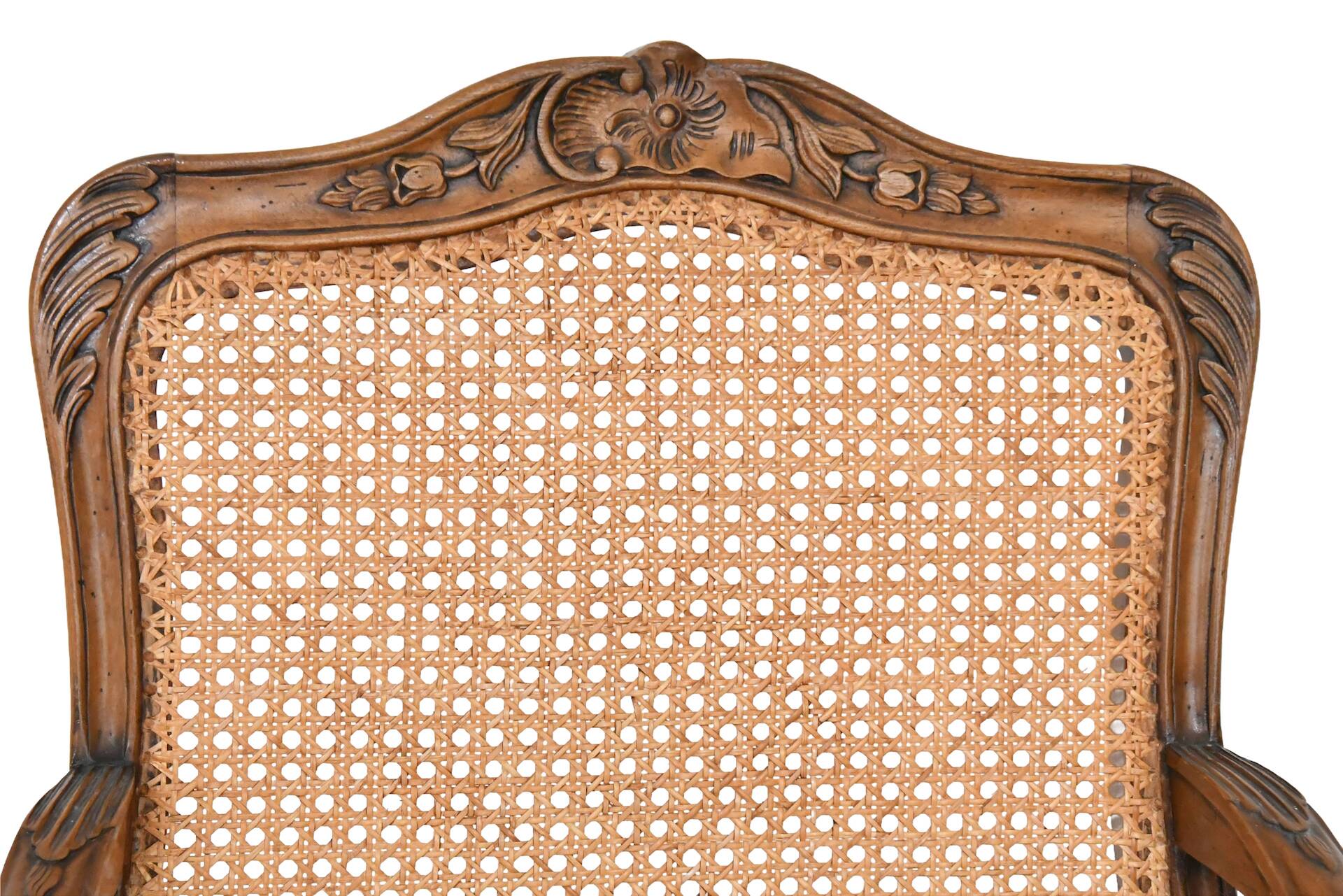 Paire de fauteuils cannés de style Régence